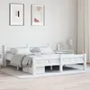 Image de Cadre de lit sans matelas blanc bois de pin massif 160x200 cm