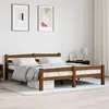 Image de Cadre de lit sans matelas marron miel pin massif 160x200 cm