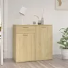Image de Buffet chêne sonoma 80x36x75 cm bois d ingénierie