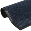 Image de vidaXL Paillasson Touffeté Antidérapant Tapis de Porte Paillasson de Bienvenue Tapis de Sol Entrée Vestiaire Intérieur 60x180 cm Bleu