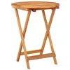 Image de Table de jardin pliable Ø60x75 cm Bois d eucalyptus solide