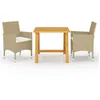 Image de vidaXL 3-delige Tuinset beige3068685