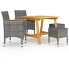 Image de vidaXL Ensemble de Salle à Manger de Jardin 5 pcs Table et Chaises de Repas de Patio Salon de Jardin Mobilier à Dîner 3068696