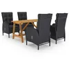 Image de vidaXL Ensemble de Salle à Manger de Jardin 5 pcs Mobilier à Dîner d'Extérieur Mobilier de Repas de Terrasse Salon de Jardin 3068742