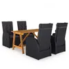Image de vidaXL 5-delige Tuinset zwart3068768