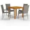 Image de vidaXL 5-delige Tuinset grijs3067694