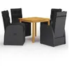 Image de vidaXL Ensemble de Salle à Manger de Jardin 5 pcs Mobilier à Dîner de Terrasse Table et Chaises de Repas de Patio 3067721