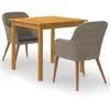 Image de vidaXL 3-delige Tuinset bruin3067731