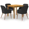 Image de vidaXL 5-delige Tuinset zwart3067732