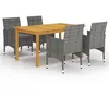 Image de vidaXL 5-delige Tuinset grijs3067762