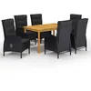 Image de vidaXL Ensemble de Salle à Manger de Jardin 7 pcs Table et Chaises de Repas de Patio Mobilier à Dîner de Terrasse Mobilier 3067776