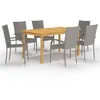 Image de vidaXL 7-delige Tuinset grijs3067788