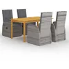 Image de vidaXL 5-delige Tuinset grijs3067810