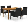 Image de vidaXL 5-delige Tuinset zwart3067832