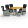 Image de vidaXL Ensemble de Salle à Manger de Jardin 7 pcs Mobilier à Dîner de Patio Salon de Jardin Table et Chaises de Repas 3067845