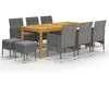 Image de vidaXL 11-delige Tuinset grijs3067872