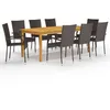 Image de vidaXL 9-delige Tuinset bruin3067880