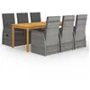 Image de vidaXL 7-delige Tuinset grijs3067906