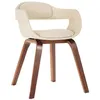 Image de Chaise vidaxl H. 70 cm non pliable en bois interieur blanc