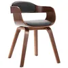 Image de Chaise vidaxl H. 70 cm non pliable en bois interieur gris