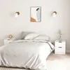 Image de vidaXL Tables de chevet 2pcs Blanc brillant 40x40x50cm bois ingénierie326736