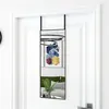 Image de vidaXL Miroir de porte Noir 30x80 cm Verre et aluminium 327404
