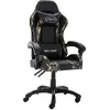 Image de vidaXL Fauteuil de jeux vidéo Noir et camouflage Similicuir
