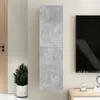 Image de Meuble TV Gris béton 30,5x30x110 cm Bois d'ingénierie