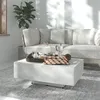 Image de Table basse Gris béton 85x55x31 cm Bois d ingénierie