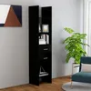 Image de Bibliothèque Noir 40x35x180 cm Bois d'ingénierie