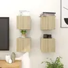 Image de vidaXL Meubles TV Muraux 4 pcs, Armoire de Télévision, Meuble Télé de Salon, Armoire Suspendue, Centre de Divertissement Salle de Séjour Intérieur, Moderne, Chêne Sonoma