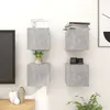 Image de vidaXL Meubles TV Muraux 4 pcs, Armoire de Télévision, Meuble Télé de Salon, Armoire Suspendue, Centre de Divertissement Salle de Séjour Intérieur, Moderne, Gris Béton