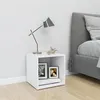 Image de Meuble TV Blanc 37x35x37 cm Bois d'ingénierie