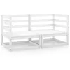 Image de vidaXL Tuinhoekbanken 2 st massief grenenhout wit805676