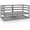 Image de vidaXL Tuinhoekbank 2 st massief grenenhout grijs805677