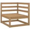 Image de Salon de jardin modulable Vidaxl bois massif beige 2 pieces 70 x 70 x 67 1 personnes
