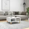 Image de Table basse blanc 60x60x30 cm bois d ingénierie