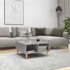 Image de Table basse gris béton 60x60x30 cm bois d ingénierie