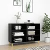 Image de vidaXL Dressoir 103,5x35x70 cm bewerkt hout zwart806032