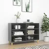 Image de Buffet Gris brillant 103,5x35x70 cm bois d ingénierie