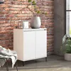Image de Buffet blanc 60x35x70 cm bois d ingénierie