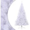 Image de vidaXL Kunstkerstboom met standaard half 240 cm PVC groen328421