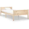 Image de Cadre de lit sans matelas bois massif de pin 100x200 cm