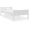 Image de Cadre de lit sans matelas bois massif de pin blanc 100x200 cm