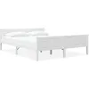 Image de Cadre de lit sans matelas bois massif de pin blanc 160x200 cm