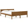 Image de Cadre de lit sans matelas pin massif marron miel 160x200 cm