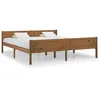 Image de Cadre de lit sans matelas pin massif marron miel 180x200 cm
