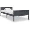 Image de vidaXL Bedframe massief grenenhout grijs 100x200 cm322125