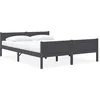 Image de vidaXL Bedframe massief grenenhout grijs 120x200 cm322126