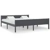 Image de vidaXL Bedframe massief grenenhout grijs 180x200 cm322129